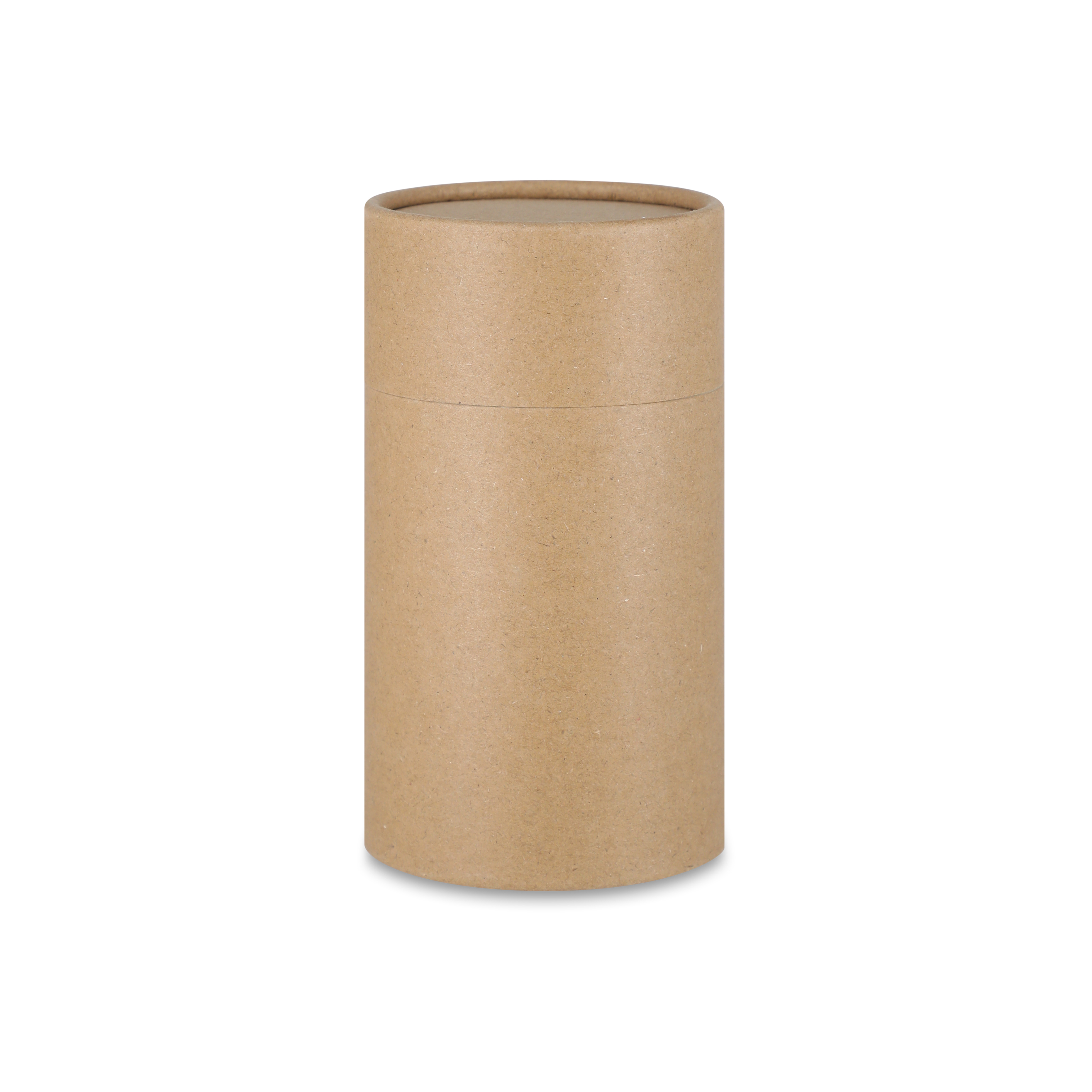 גליל קרטון EcoTube 78×130 מ״מ בגוון קראפט — סגור